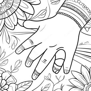 ネイル 塗り絵ページ