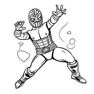 レイ・ミステリオ 塗り絵ページ