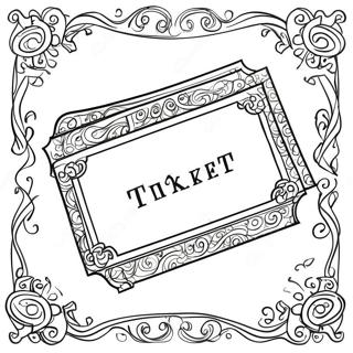 チャーリーとチョコレート工場 塗り絵ページ