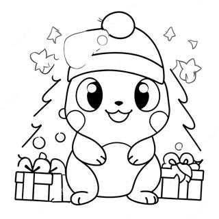 クリスマス ポケモン ぬりえ