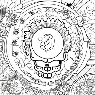 グレイトフル・デッド 塗り絵ページ
