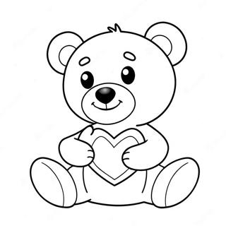 バレンタインになってくれますか 塗り絵ページ