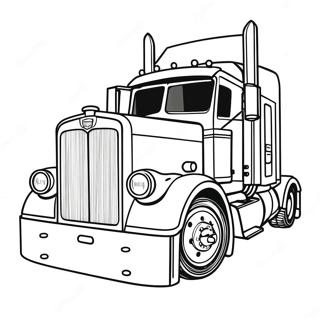 ピータービルト 塗り絵ページ