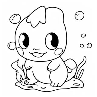 水ポケモン ぬりえ