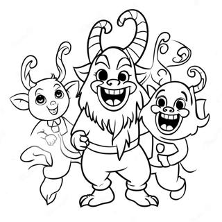 子供たちと遊ぶクラampusの塗り絵 ぬりえ