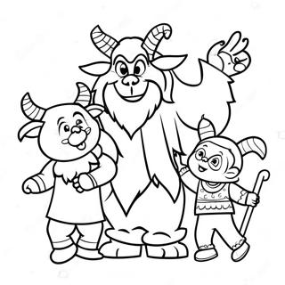 子供たちと遊ぶクラampusの塗り絵 ぬりえ