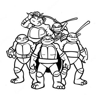 Tmnt 2012 ぬりえ