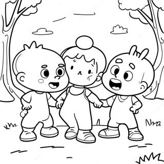 ルグラッツの楽しい公園での塗り絵 ぬりえ