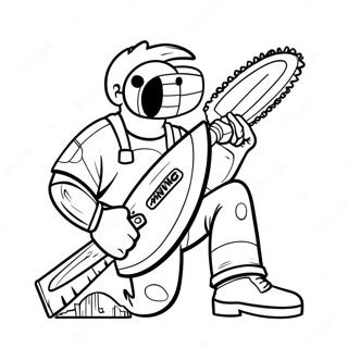 チェンソーマン 塗り絵ページ