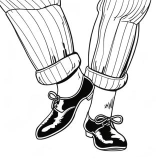 ダンス 塗り絵ページ