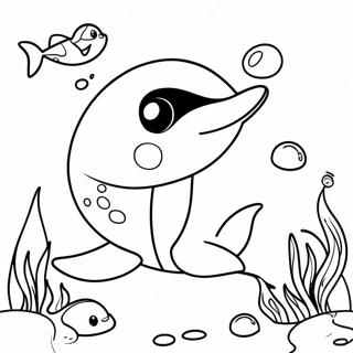 シャチ 塗り絵ページ