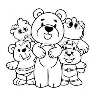 ハギー・ワギー 塗り絵ページ