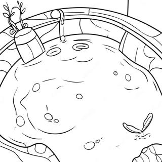 プール 塗り絵ページ