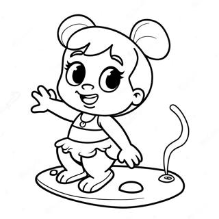 フリントストーンズ 塗り絵ページ