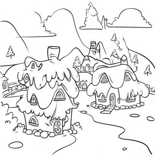 フーヴィル 塗り絵ページ