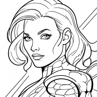 ブラックウィドウ 塗り絵ページ