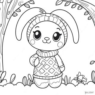 マイメロディ 塗り絵ページ