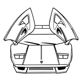 ランボルギーニ 塗り絵ページ
